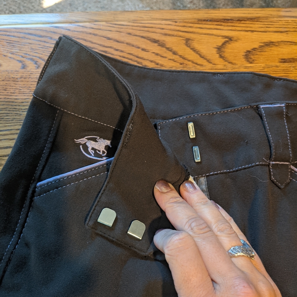 SmartPak Piper Full seat breeches gray/lavender